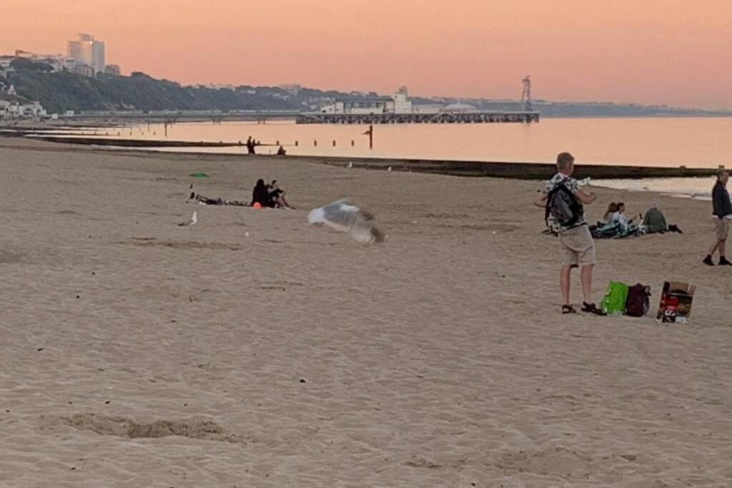 Bournemouth Nr Town Beach Train Coach Shops Lovely Entire Apartment Allows Quiet Good Dogs Exterior photo